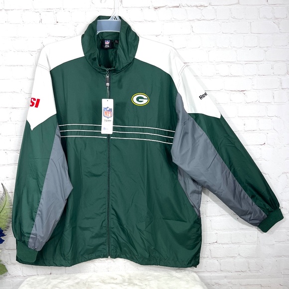 NFL Other - •NWT🤩 |•NFL•| Green Bay Reebok Team Apparel Windbreaker